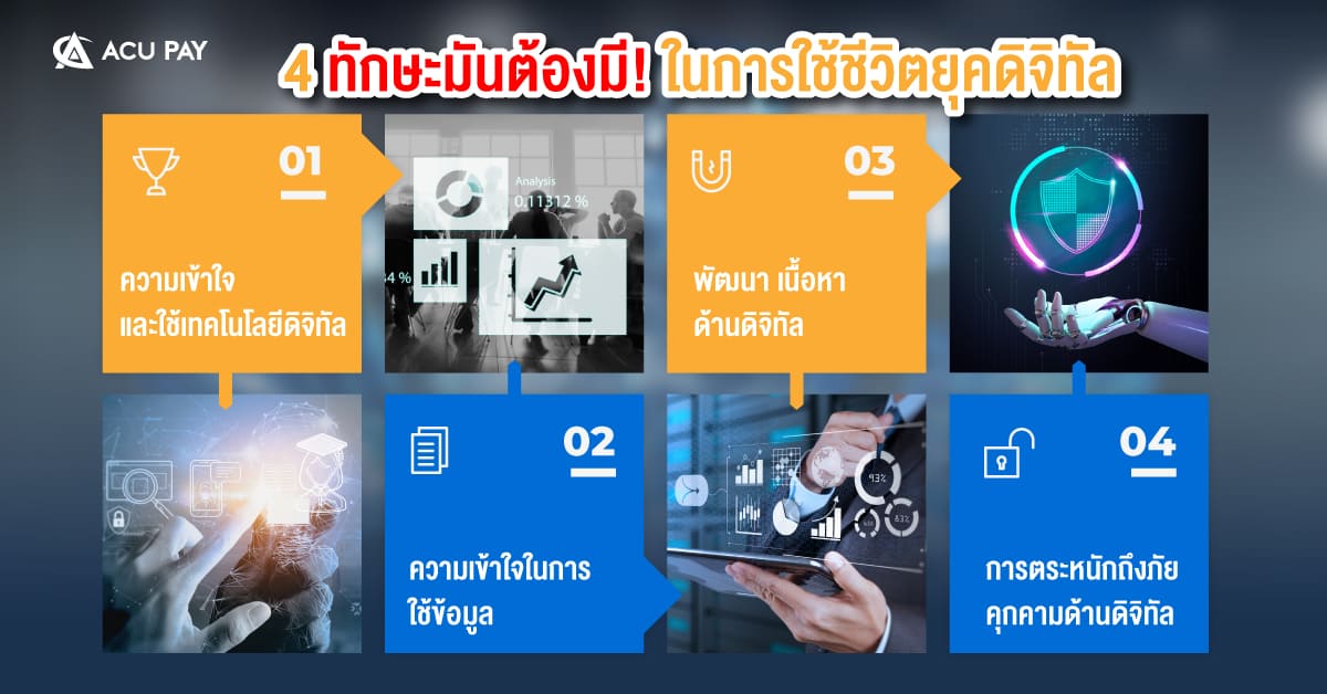 สรุป 4 ทักษะมันต้องมี! ในการใช้ชีวิตยุคดิจิทัล​