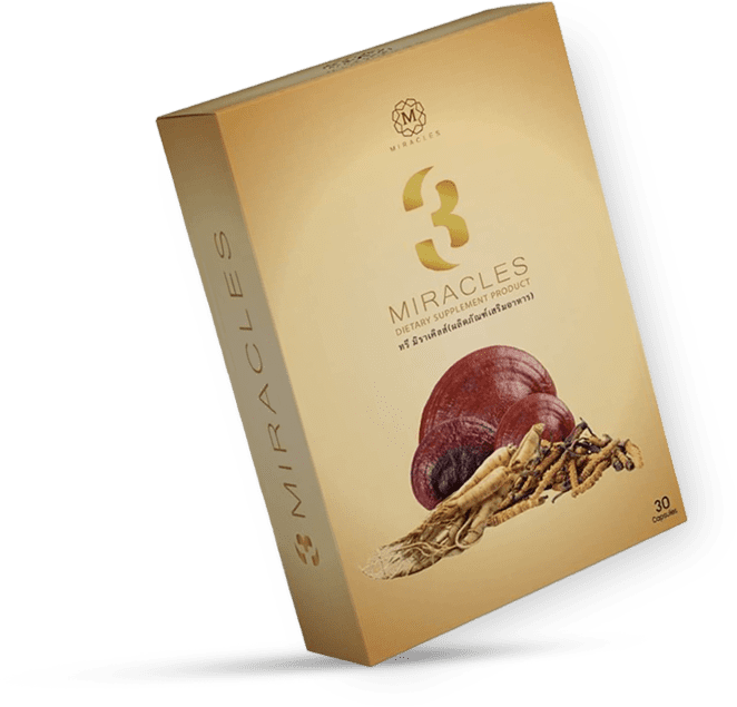 3 MIRACLES – Lingzhi + Cordyceps + Ginseng